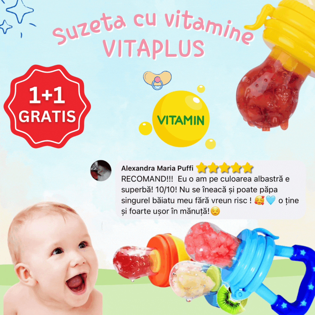 Suzeta cu alimentator pentru diversificarea alimentatiei fara BPA - VITAPLUS