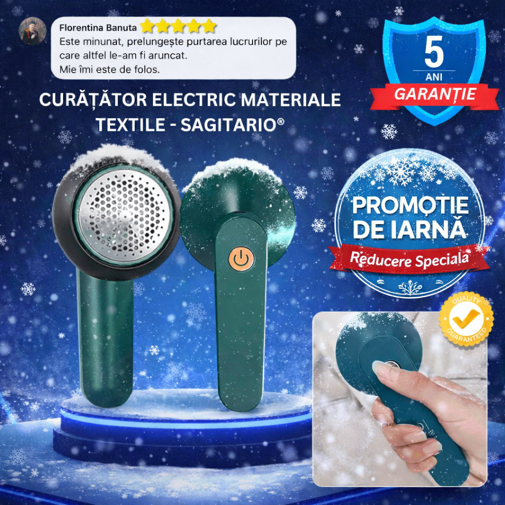 Curatator electric materiale textile - SAGITARIO®